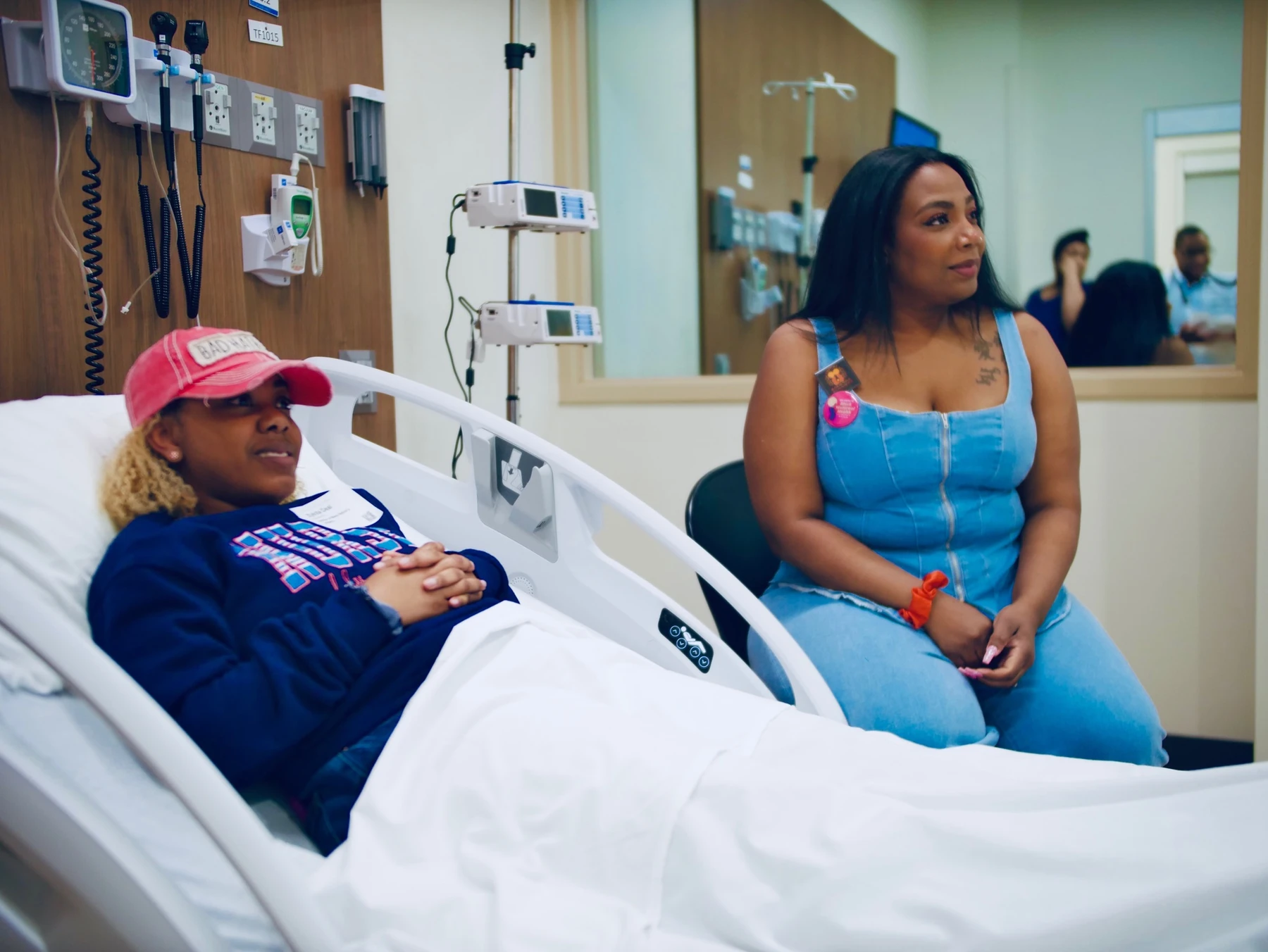 Kyra Betts in a maternal health care setting
